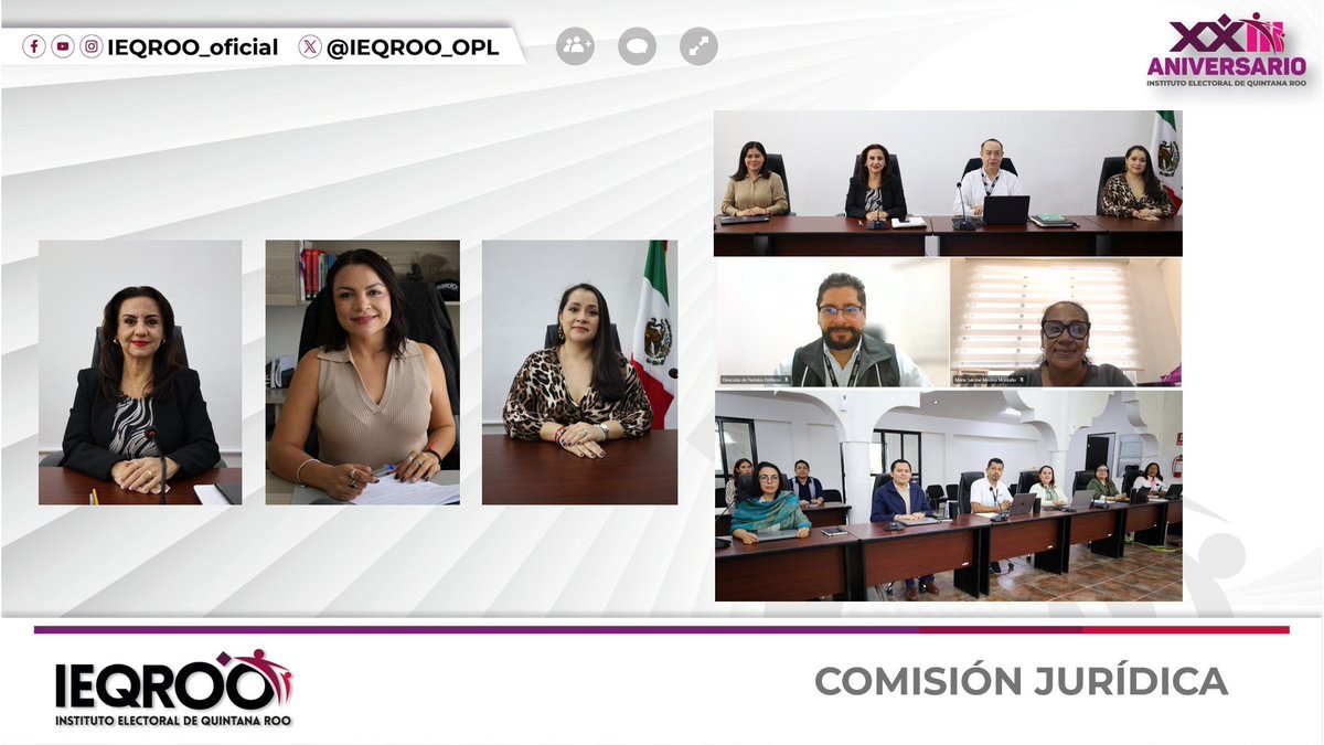Sesiona la Comisión Jurídica, presidida por la Consejera <a href="/NoraCeron/">Nora Cerón</a> e integrada por las consejeras <a href="/Mai_C/">Maisie Lorena Contreras</a> y <a href="/Patty_CortesP/">Patricia Cortes Pastrana</a>, para tratar anteproyectos orientados a la mejora institucional.
La sesión contó con el acompañamiento de la Consejera pdta. <a href="/RubiPachecoP/">Rubí Pacheco Pérez</a>.