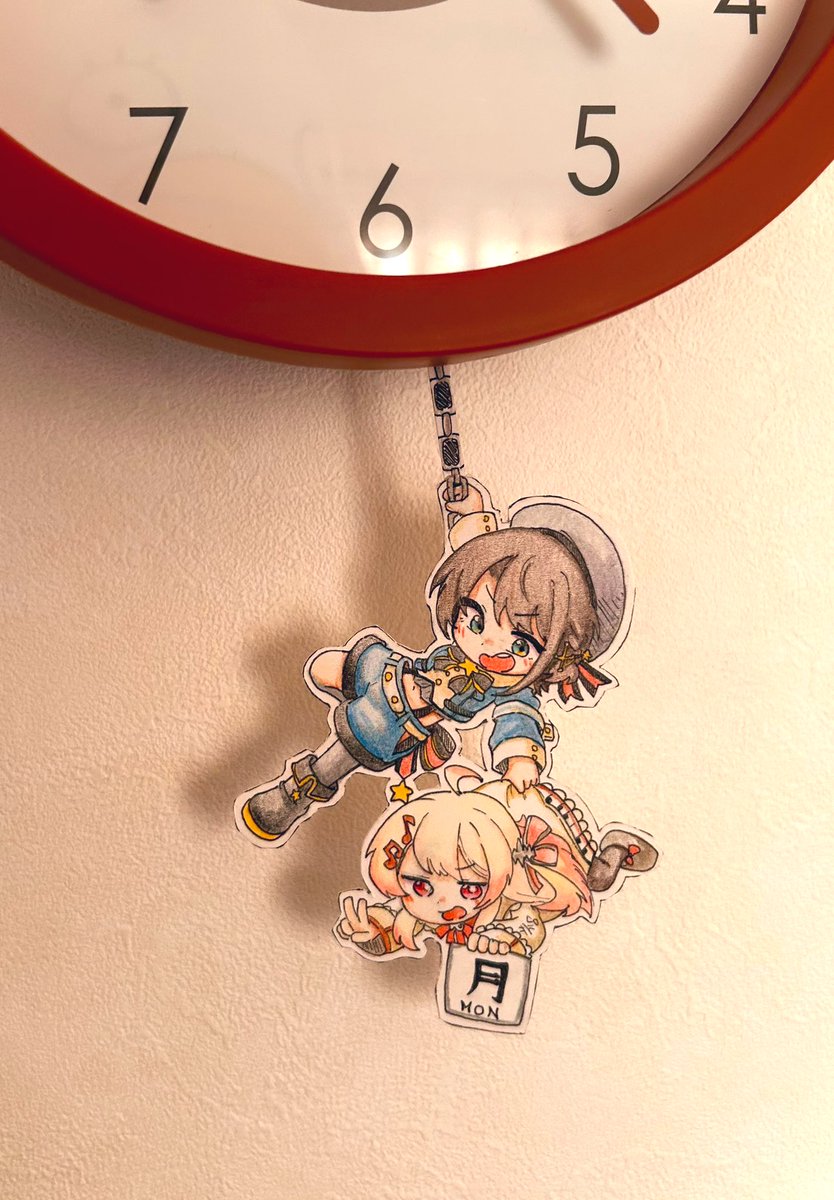 部屋の時計の振り子を改造しました
#プロテインザスバル 
#Artnose