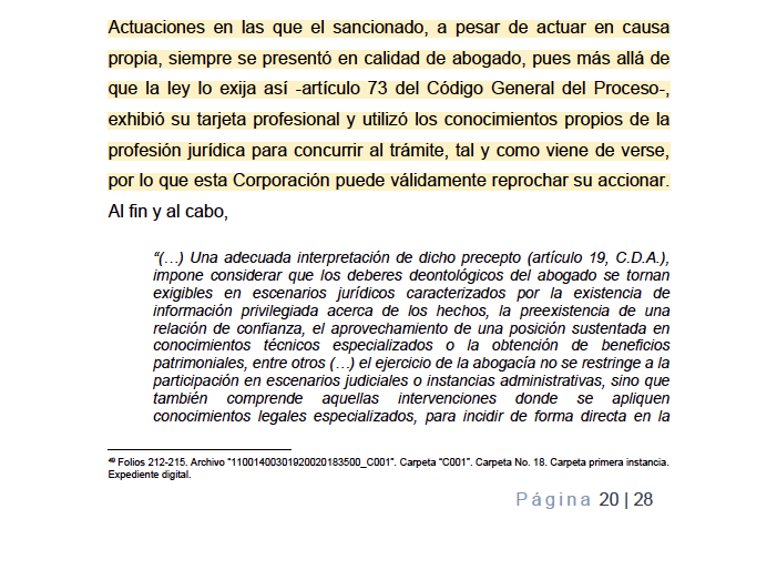 Melovides's tweet photo. Se impuso sanción disciplinaria a un profesional del Derecho quien, pese a litigar en causa propia, actuó en todo momento en calidad de abogado. El fallo determinó que incurrió en abuso del derecho al interponer recursos con el fin manifiesto de dilatar u obstruir el curso normal del proceso. https://t.co/34c4ERVayF
