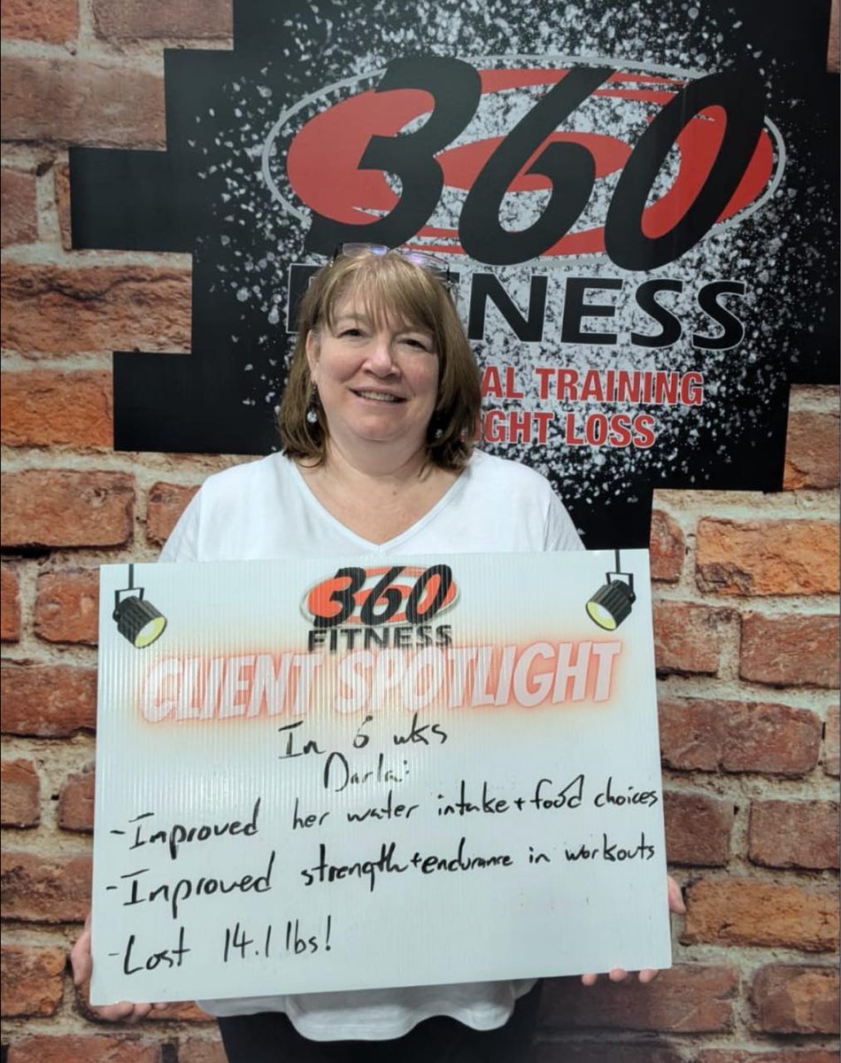 360FitnessSP's tweet image. 🌟 Celebrating Darla's success in our #6WeekChallenge! 🎉 ✅ Improved mobility &amp;amp; strength ✅ Mastered meal prep &amp;amp; hydration ✅ Dropped 14 lbs!
Excited for what's next on her fitness journey with us. 😊
Feel motivated? Join us ➡️ 360fitness.ca/6weeks