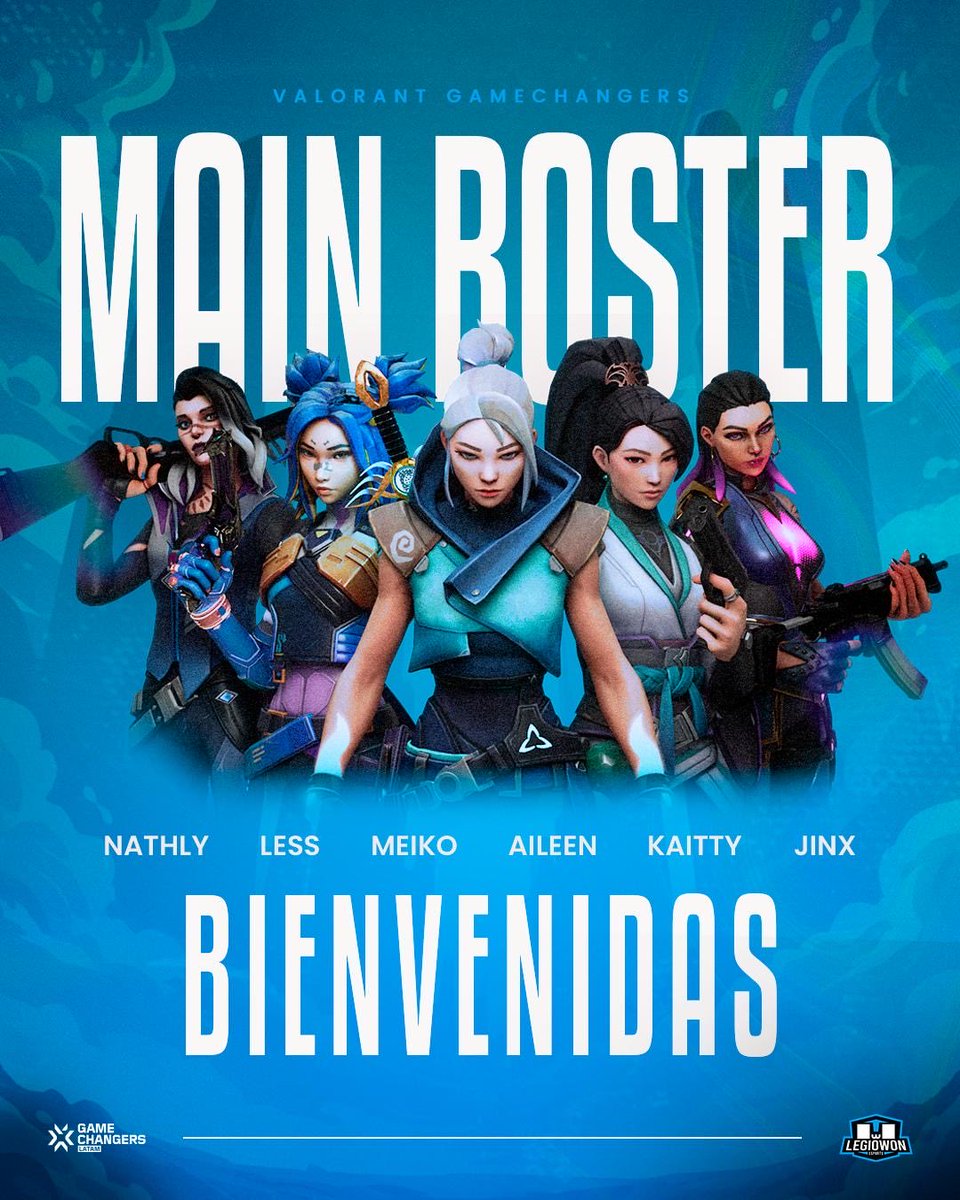 ‼️🚨NUEVO ROSTER ALERT 🚨 ‼️ 

Con mucho orgullo les presentamos a las chicas que nos estarán representando en esta edición de la #GameChangers

Bienvenidas a nuestras nuevas patronas 🫡:

<a href="/NathLyyyy/">OwO NathLy</a> 
<a href="/YoursLeslie/">OwO ოαɾíօղҽԵԵҽ🫧✨</a> 
<a href="/kush_mint/">snoopy lover</a> 
<a href="/lychypi/">lychi</a> 
<a href="/ssensitivedoll/">sensitive1</a> 
<a href="/kitkaitty/">Kate :)</a>

#SomosLegiowon