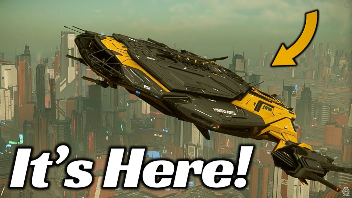 RSI Hermes is HERE!
WATCH HERE: youtu.be/1JCbPbTVUQY?si…
<a href="/starcitizenbot/">StarCitizenBot</a> <a href="/RobertsSpaceInd/">Star Citizen</a> <a href="/CloudImperium/">Cloud Imperium Games</a> #StarCitizen