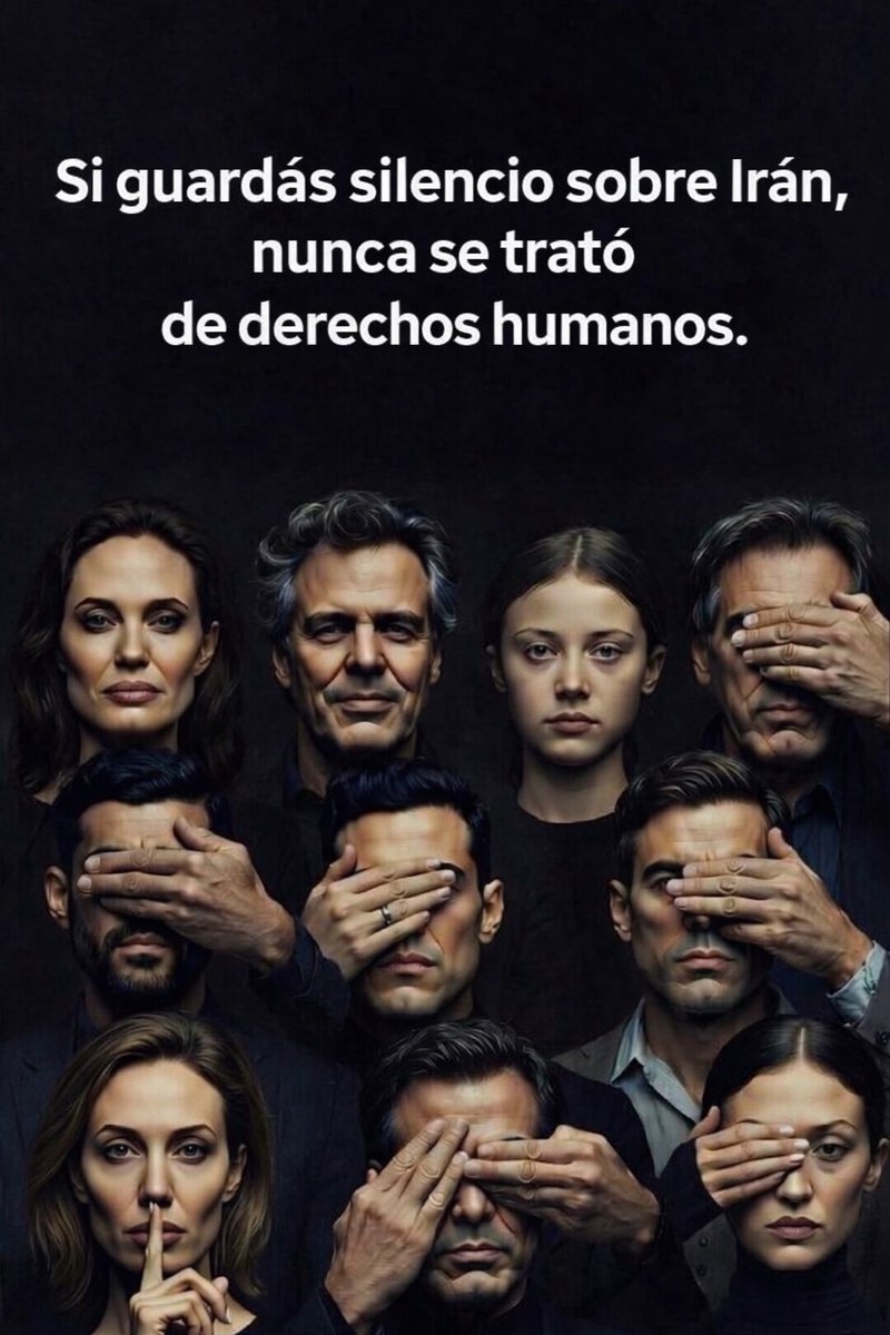 plexaleOK's tweet photo. Casi 30,000 iraníes fueron masacrados en cuestión de días y, sin embargo:

¿Angelina Jolie? Silencio
¿Mark Ruffalo? Silencio 
¿Greta Thunberg? Silencio.
¿Francesca Albanese? Silencio.
¿Mehdi Hasan? Silencio.
¿Cenk Uygur? Silencio.
¿Ana Kasparian? Silencio.

Los medios de comunicación? Silencio.

La ONU, Médicos sin Fronteras, Amnesty International? Silencio.

¡Sin judíos - sin noticias!