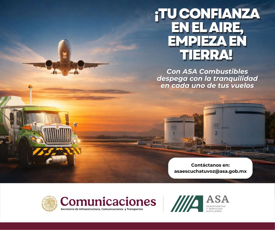 ASAMexico_mx's tweet image. Maximiza la eficiencia de tus #operaciones aéreas con nuestro Servicio de #Combustibles de #Aviación. Desde el suministro directo al #avión hasta el #almacenamiento y #comercialización, contamos con la #experiencia y el respaldo para brindarte soluciones integrales.