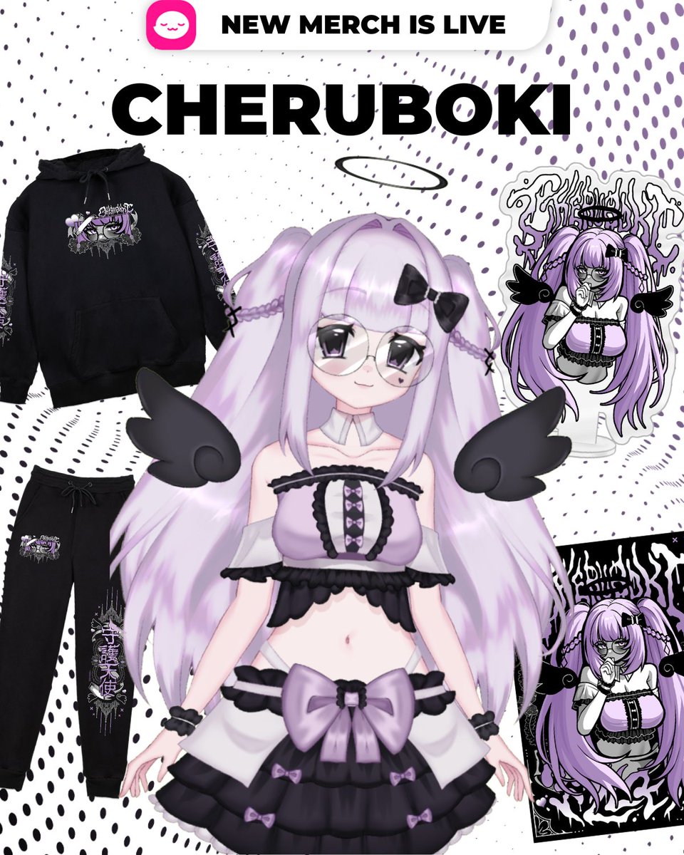 you guys made it happen, now it's here ♡

i worked with <a href="/shopuwumarket/">UwU Market</a> to bring you all some super cute merch, i hope you like it!!