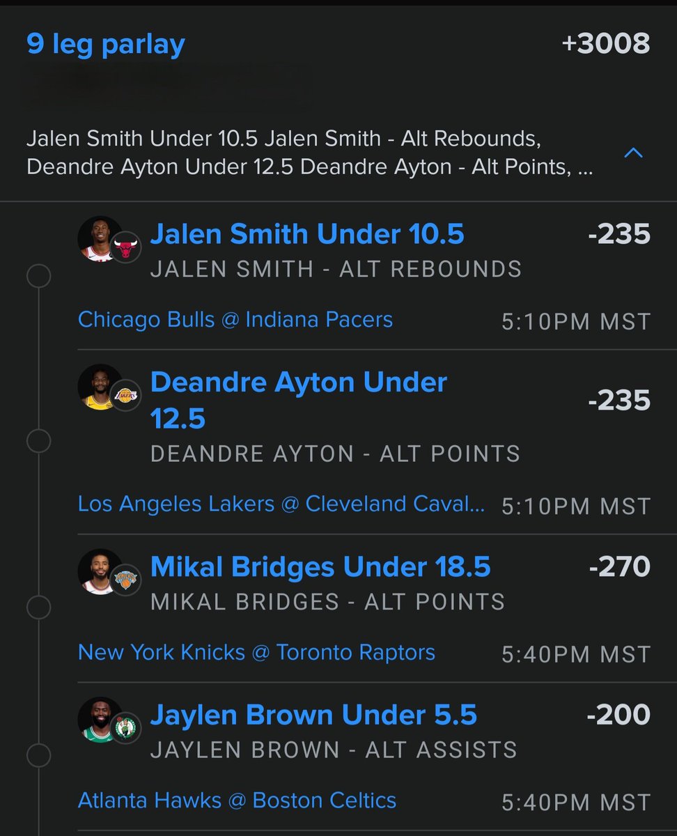 RebelsFB's tweet photo. NBA Unders https://t.co/PAEUTfvib4