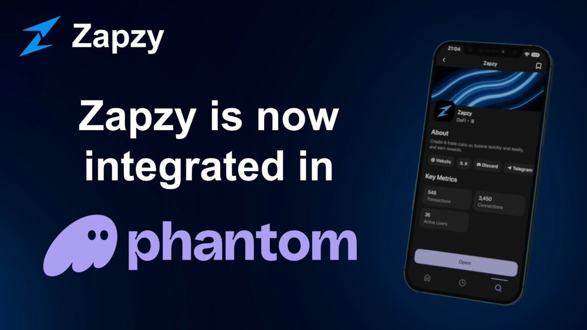 khalid_bigwin's tweet photo. Thread 

🧵 1/
$ZAPZY  — Launch. Trade. Earn.
Memecoins just leveled up.
Meet Zapzy, the all-in-one Solana platform changing how memecoins are created, traded, and monetized ⚡️

2/
🚀 What is Zapzy?
Zapzy is a powerful platform built on Solana that lets anyone:
• Launch their own memecoin
• Trade trending tokens
• Earn rewards automatically

All from one simple interface.

3/
No complicated setups.
No dev headaches.
No fragmented tools.

Zapzy brings creation + trading + earning into one seamless ecosystem.

4/
🔥 Launch Your Own Token
With Zapzy, anyone can create a memecoin in minutes.
No coding.
No friction.
Just pure on-chain creativity.

Memecoins, simplified.

5/
📈 Trade Effortlessly
Discover and trade memecoins directly on Zapzy with lightning-fast Solana speeds.
Low fees.
Smooth UX.
Built for both degens and newcomers.

6/
💰 Earn While You Trade
Zapzy isn’t just about trading — it’s about earning.
Creators and traders can unlock rewards through activity on the platform.

Every move counts.

7/
👻 Integrated with Phantom
Zapzy is fully integrated into the Phantom dApp Browser, making access effortless.

No extra installs.
No friction.
Just open Phantom and you’re in.

8/
🌍 Introducing Zapzy Charity Sharing
This is where Zapzy truly stands out.

Creators can now launch coins that automatically give back.

9/
❤️ Built for Impact
With Zapzy Charity Sharing, rewards are sent directly to selected charities through
TheGivingBlock.

Automatic.
Transparent.
On-chain.

10/
No middlemen.
No trust issues.
No empty promises.

Every trade can now create real-world impact.

11/
💡 Imagine memecoins that don’t just pump charts…
…but also support causes, fund charities, and change lives.

Zapzy makes that possible.

12/
⚡️ Why $ZAPZY?
• Built on Solana
• All-in-one memecoin platform
• Phantom integration
• Charity-driven innovation
• Community-first vision

13/
Memecoins are evolving.
Platforms are maturing.
Impact is becoming real.

Zapzy is leading the shift.

14/
Launch. Trade. Earn. Give Back.

Every click matters.
Every trade counts.
Every coin can make a difference.

$ZAPZY 🚀

@zapzyio