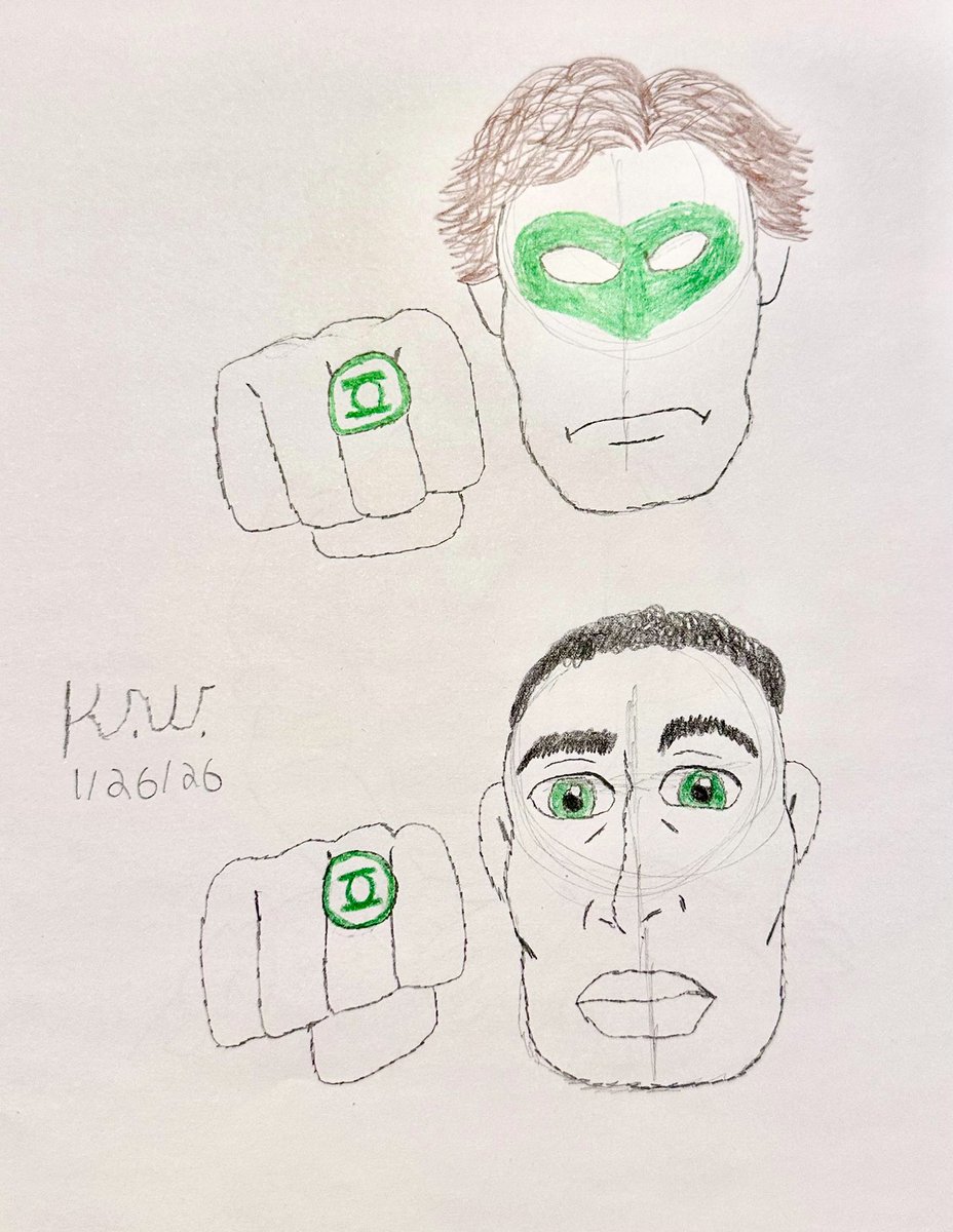 Here’s a pencil sketch of both Green Lanterns Hal Jordan and John Stewart, since two weeks ago I watched John’s origin story in Beware My Power. 

#GreenLantern #DCComics #Sketch #PencilSketch #Drawing #ArtistsOnTwitter