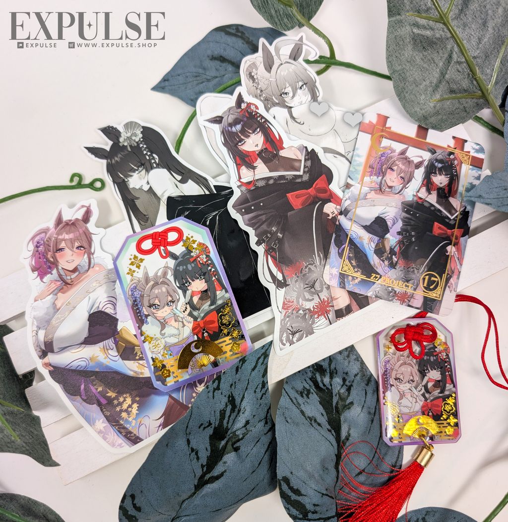 This month's items arrived~ 
Orders on the shop have all been sent out. 

Thank you for supporting an artist 🖤 