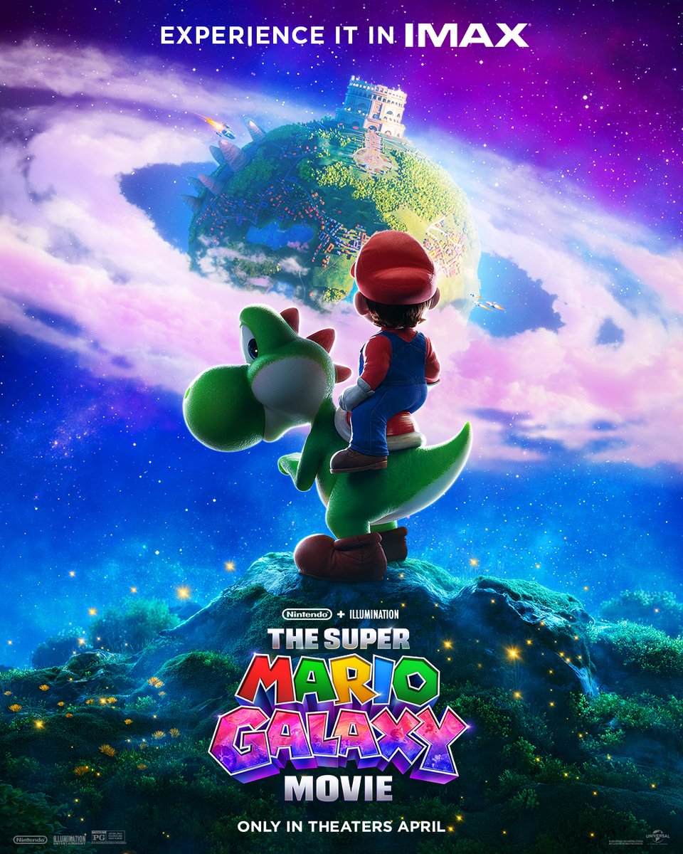 There’s a whole galaxy just waiting to be explored. Experience The Super Mario Galaxy Movie in IMAX April 1.
