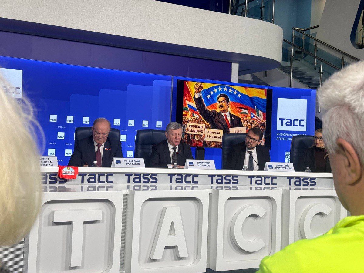 🚨🇷🇺🇻🇪🇺🇲 ÚLTIMA HORA: Partido Comunista ruso crea Comité por la Liberación de Nicolás Maduro y Cilia Flores

👉🏻✌🏻 #FreeMaduroAndCilia