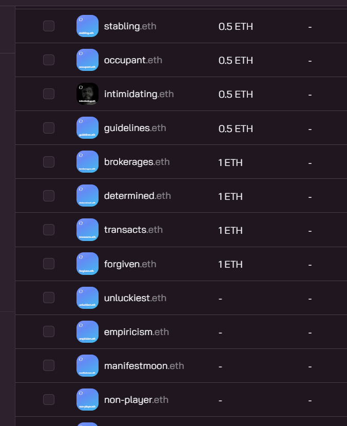 🔥BIG ENS Domain SALE🔥

-Utility ✅
-Handles✅
-Gamertags✅

Lots of dictionary words listed on <a href="/ensvision/">Vision.eth</a> for cheap.👀
What aligns with your vision for the future?🚀
 
First come first serve. 👇