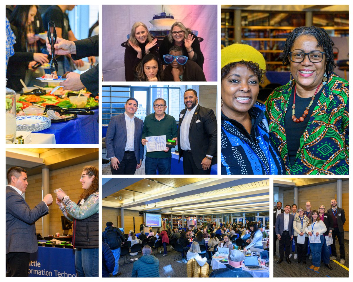 SeattleITDept's tweet photo. Seattle IT came together this week for our Annual All-Staff Meeting! 🎉 We celebrated our 2025 wins, looked ahead to 2026, and recognized our incredible Years of Service award winners. A great day of reflection, connection, and fun! #SeattleIT #Teamwork https://t.co/giH5ZBGHL2