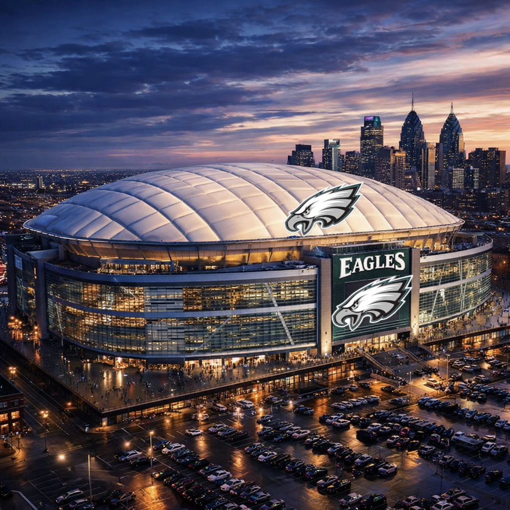 While everyone refreshes for the offensive coordinator hire. 

The Eagles are planning something else.
This is what Adam Schefter was hinting at. 

Get ready for a Dome in 2032. It’s coming. 

#FlyEaglesFly