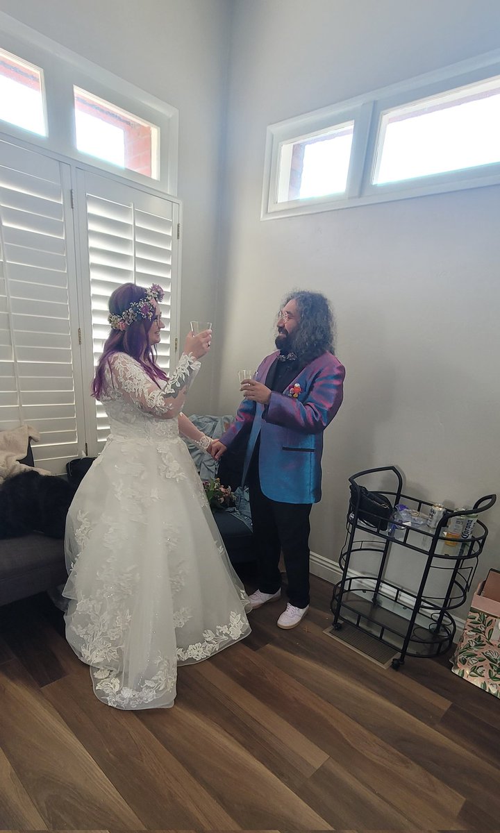 Happy Hump Day! Come greet the new Mrs. Morales! Open 4 pm to 9 pm tonight! El Sazon Grill will be here today too!