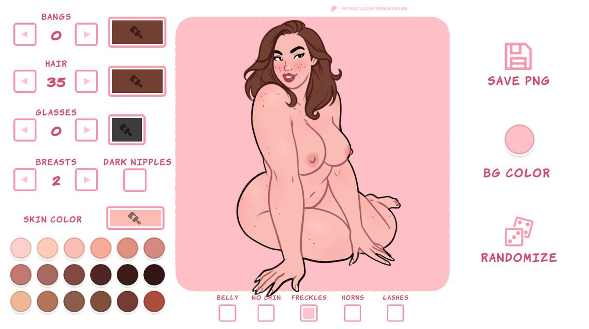 Pinup Doll Maker
risquedraws.itch.io/pinup-gal-1-16…

Make your own and share wherever you'd like! 💖 You can also try out my unreleased games early if you join my $1 Patreon😉