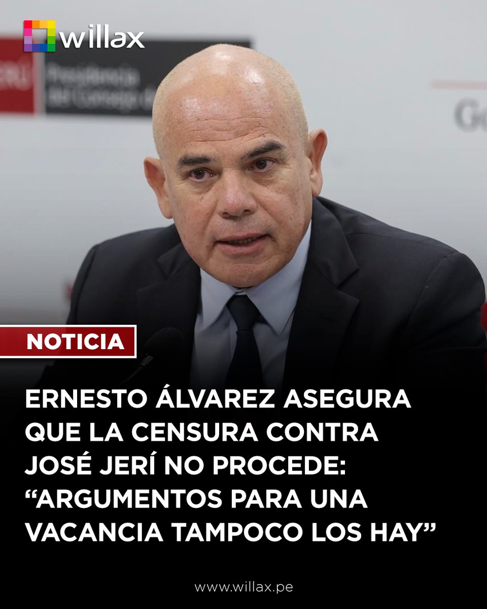 willaxtv's tweet image. #Noticias | El titular de la PCM defiende la estabilidad del Ejecutivo y asegura que el presidente colaborará plenamente con la Fiscalía.

Conoce más 👉 bit.ly/4q6uJdN