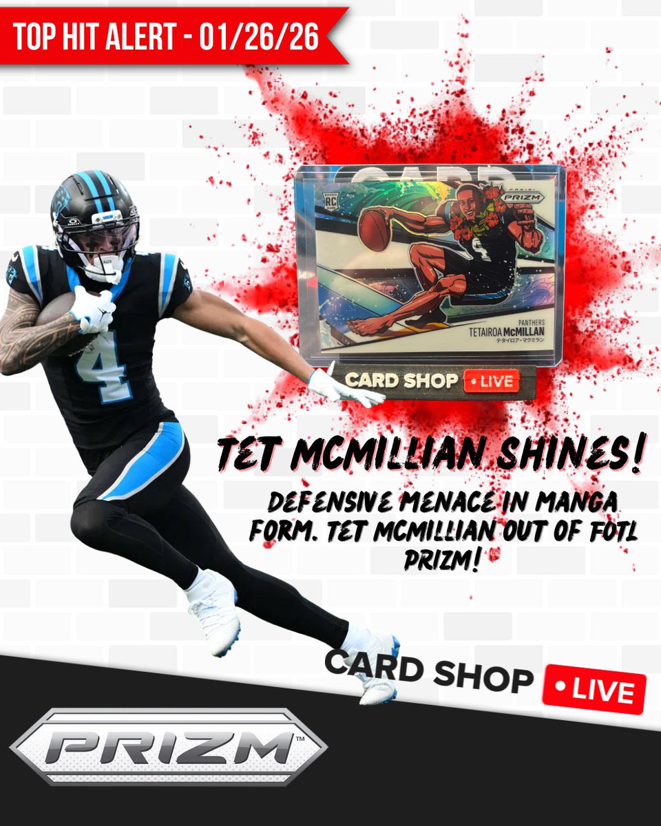 Hit Alert! 📷 We just pulled a Manga by Mike live on TikTok and what a moment!

Manga's are some of the biggest chases in the set, and this one is straight fire 📷
 Shoutout to the new owner of this unique <a href="/PaniniAmerica/">Panini America</a>  panini Prizm Manga artwork. We LOVE to see it!
Don’t miss