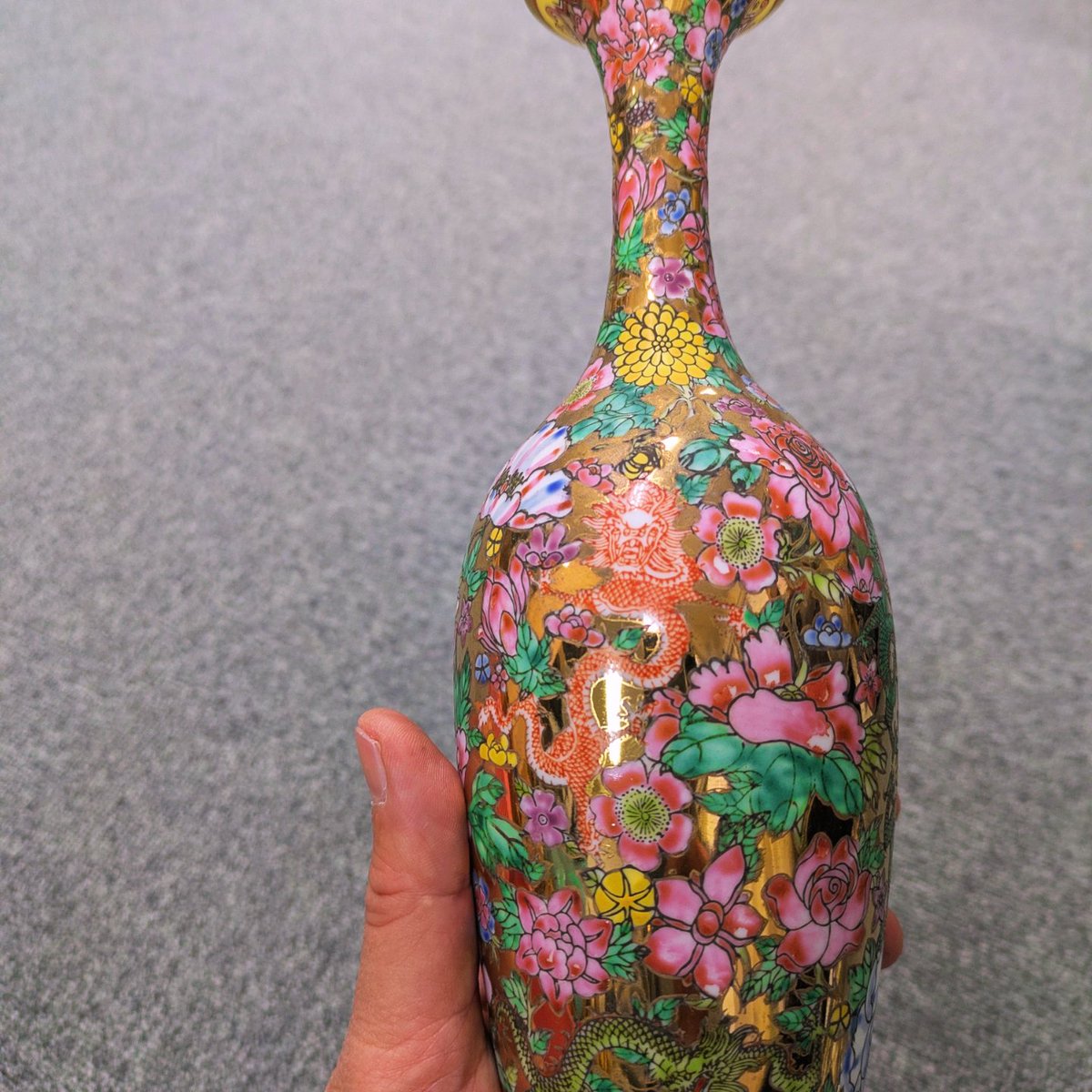 中国 景徳鎮 薄胎 花瓶 #古美術#骨董品#掛軸#書道具#茶道具#煎茶道具