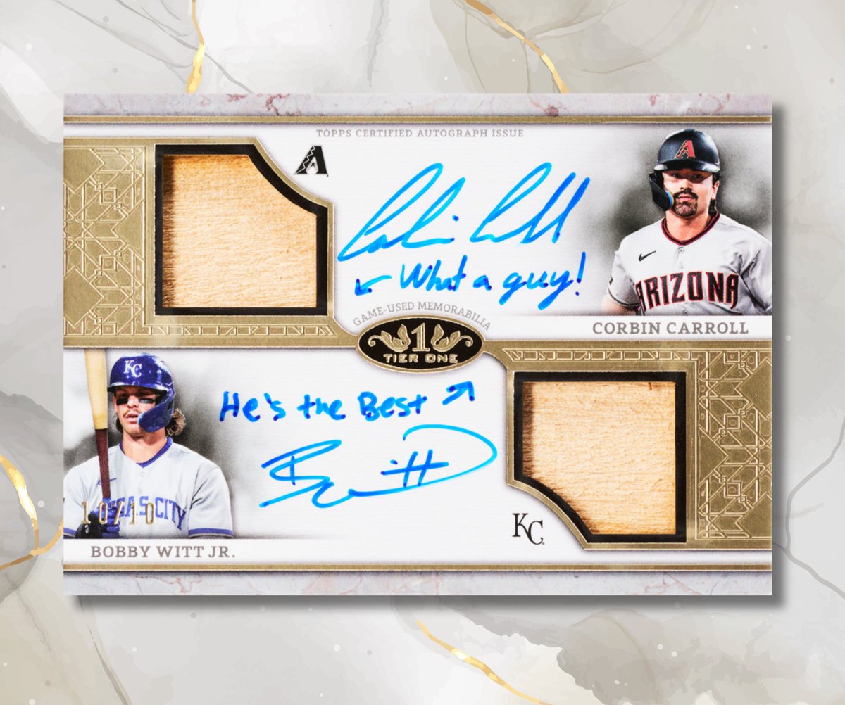 The “nicest” dual autograph card of all time ❤️🤝