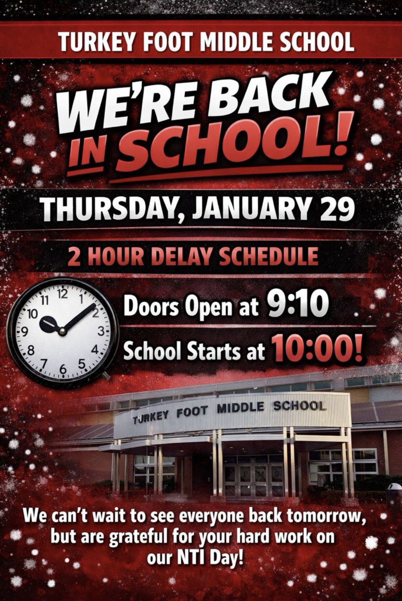 Turkey Foot Middle School tweet media