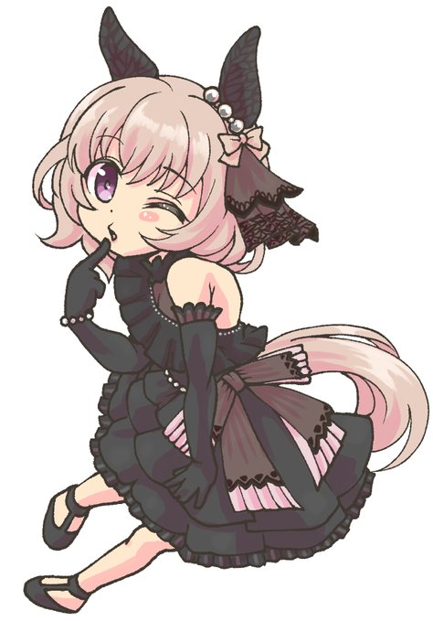 #魅力のある黒を見せてください見た人全員強制 
 #umamusume 
kawaii Curren Chan!!! 