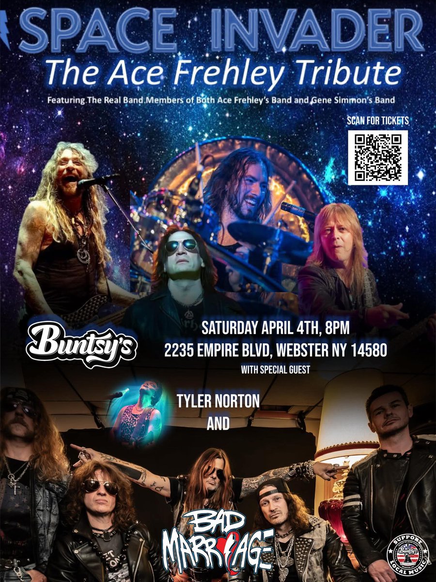 BadMarriageBand's tweet image. Hey New York we are coming back to @buntsysrocks in Webster on April 4th. 
🤘🔥🎸🎸🔥🤘
#OriginalMusic
#RockandRoll