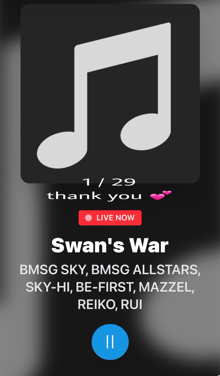 yokko514BESTY's tweet photo. Hits Radio Canada📻🇨🇦
@HitsRadioCanada!
#GlobalPopFrenzy
11:12🇯🇵
Thank you for playing 🎶
(❀ᴗ͈ˬᴗ͈)⁾⁾ᵖᵉᵏᵒ
#SwansWar
Shazam🌟
BMSG SKYのSwan's War (feat. SKY-HI, BE:FIRST, MAZZEL, REIKO & RUI) https://t.co/6NLuB5D5Sl https://t.co/ulfespXDmc