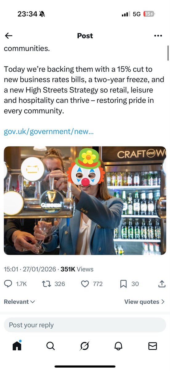 Taliasoldman's tweet photo. @RachelReevesMP @UKLabour Who are the 772 idiots “liking” this ridiculously insulting announcement?? https://t.co/t0A30KfhFE
