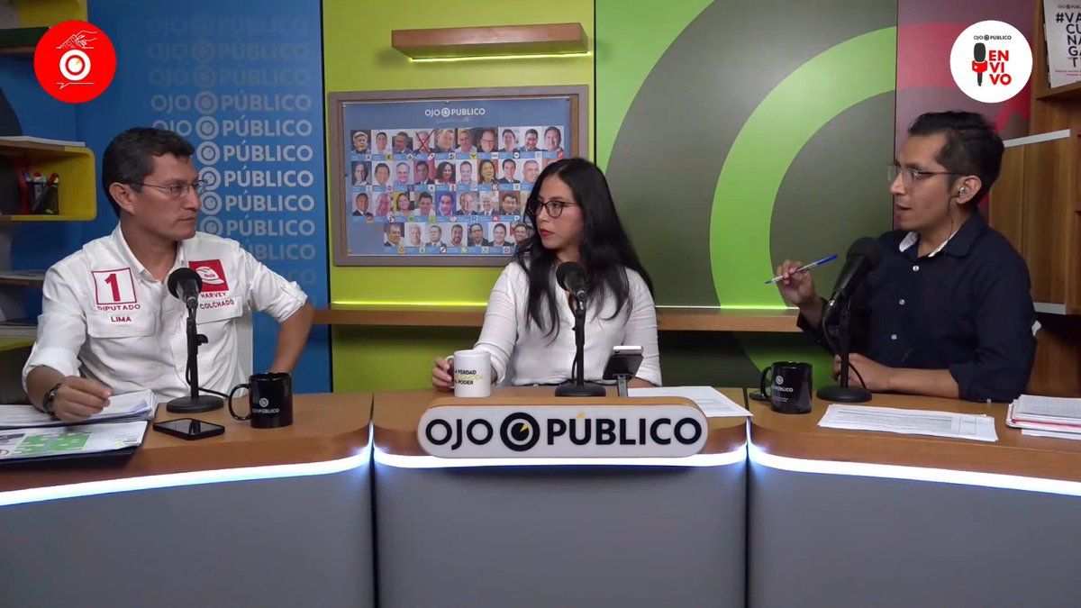 Ojo_Publico's tweet photo. 🎙️Estamos EN VIVO
📍Entrevista a Harvey Colchado, candidato a diputado por Ahora Nación.
🗣️Únete y deja tu pregunta.
Nosotros exigiremos respuestas claras, pero tú elegirás por quién votar.

https://t.co/zZyXafAwZk https://t.co/jEh3N2eQA1