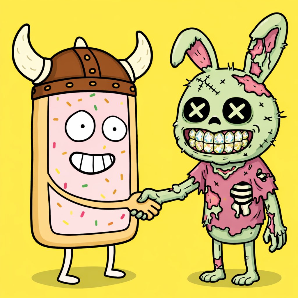 Toasted_HQ's tweet image. Heater alert 🚨 

🍞🔥 COLLAB DROP 🔥🍞

Toasted Pastries × @deadbunnies_sol

ALL Toasted Pastry holders get WL for the upcoming Dead Bunnies mint 🐰💀

Holder perks.
Real collabs.
Growing ecosystem.

Lock in… we’re just getting started 👀🚀