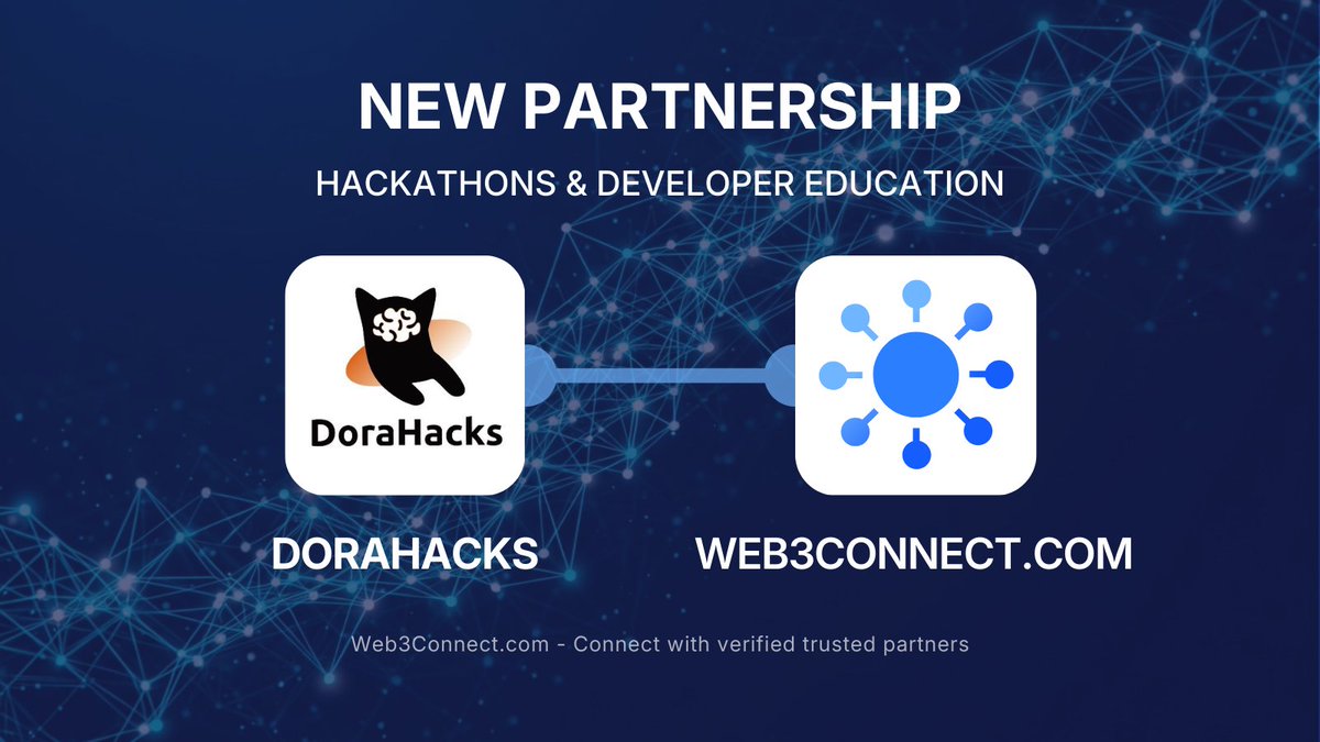 Welcome <a href="/DoraHacks/">DoraHacks</a> to the Web3Connect network. 👏

Need help?
🏆Organising hackathons 
🏫Developer education 
💸Grant money distribution 

Check out their offerings:
web3connect.com/partner/doraha…

🎗️ Leave reviews to help other Web3 projects find their next trusted partner.