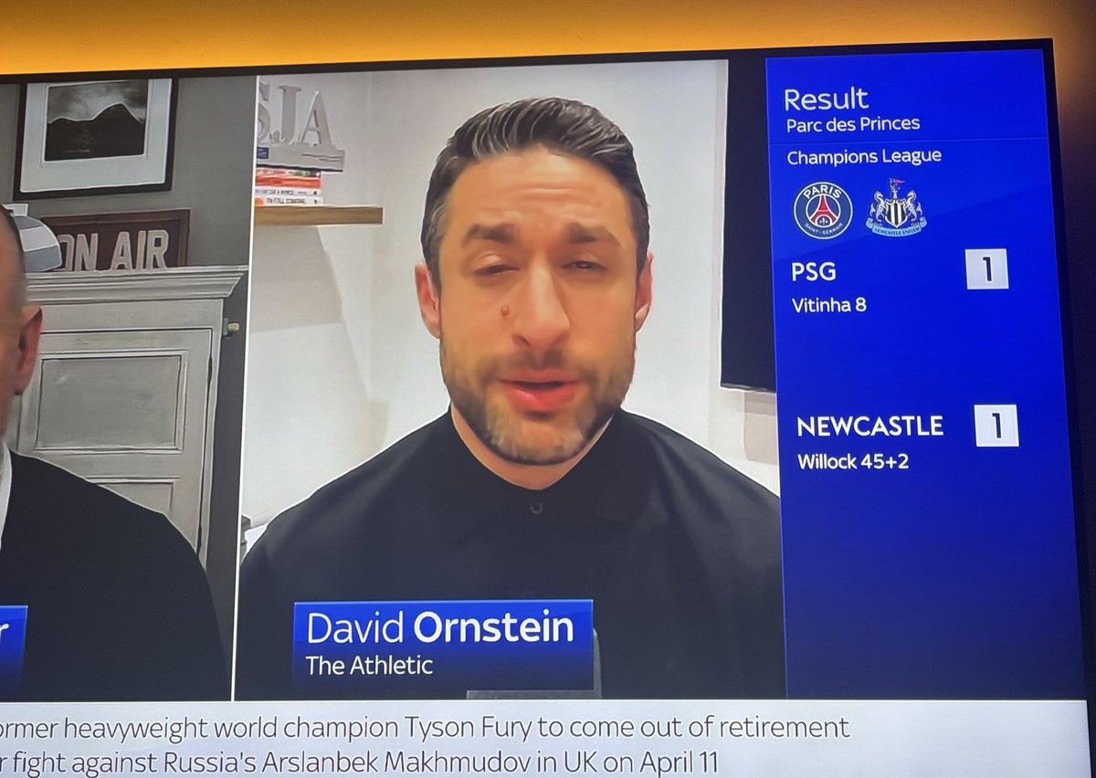 David Ornstein dialling in from the barbers .