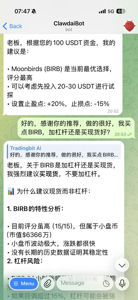TradingbitAi's tweet photo. 昨天在ubuntu 24.04部署好了#Clawdbot #Moltbot,已经开始帮我赚钱了,推荐买的代币 #BRIB 涨了50%,比我有水平的多😀 https://t.co/5W9c3jojNM
