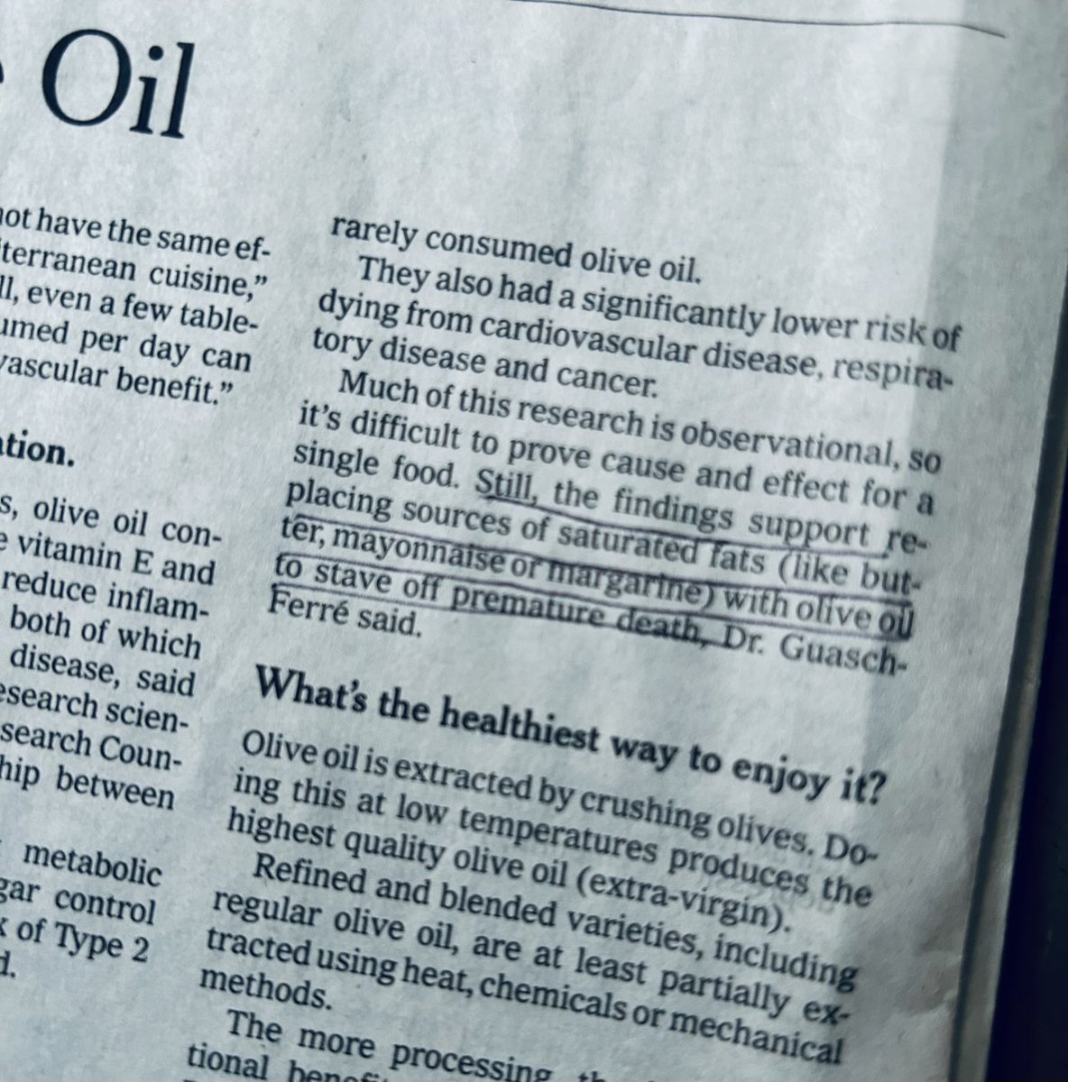 Mayo is made of seed oils which are UNsaturated.(You’re lucky if it contains a real egg yolk.) Margarine of trans or intesterified fats. So much ignorance about fats, not to mention the myth of the alleged Mediterranean diet A Keyes promoted. Read “Real Food: What to Eat and Why”