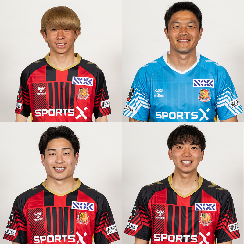 fufc_staff's tweet photo. 2026特別シーズンのキャプテンならびに副キャプテンが決定しました❤️‍🔥  

🔴キャプテン⚫️ 
#針谷岳晃 選手

🔴副キャプテン⚫️ 
#チョンソンリョン 選手
#安在達弥 選手
#當麻颯  選手

📱選手コメントはこちら👇