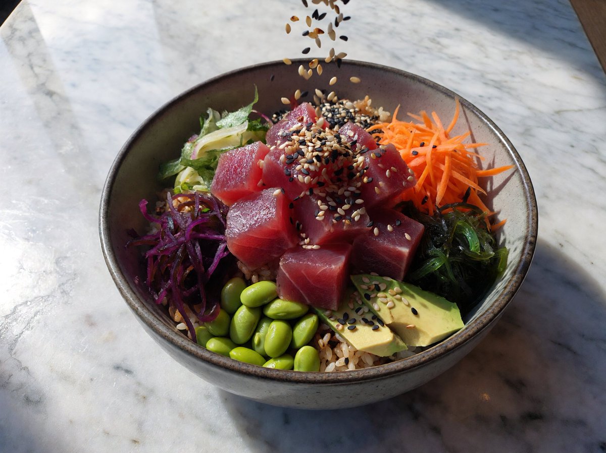 AllaAisling's tweet photo. Prompt Studio: Food Photography in @ImagineArt_X 1.5 pro

A poke bowl from above, fresh ahi tuna glistening, perfectly arranged vegetables, sesame seeds falling mid-air, natural light on marble surface, food photography, sharp focus, 8K resolution.

A charcuterie board with aged cheeses, fig jam, prosciutto roses, scattered almonds, rustic wood surface, afternoon window light, overhead shot, highly detailed textures, food photography, 8K resolution.

A wood-fired pizza being pulled from oven, charred crust bubbles, flour dust in air, warm fire glow, chef's hands with pizza peel visible, action shot, photorealistic, highly detailed.

Ice cream cone with three scoops starting to melt, drips running down waffle cone, summer sunlight, colorful sprinkles, child's hand holding it, joyful mood, food photography, sharp focus, highly detailed.