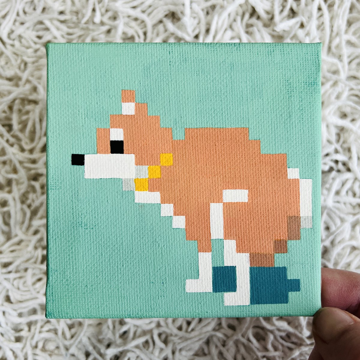 新作です。 #柴犬 #ドット絵 #pixelart