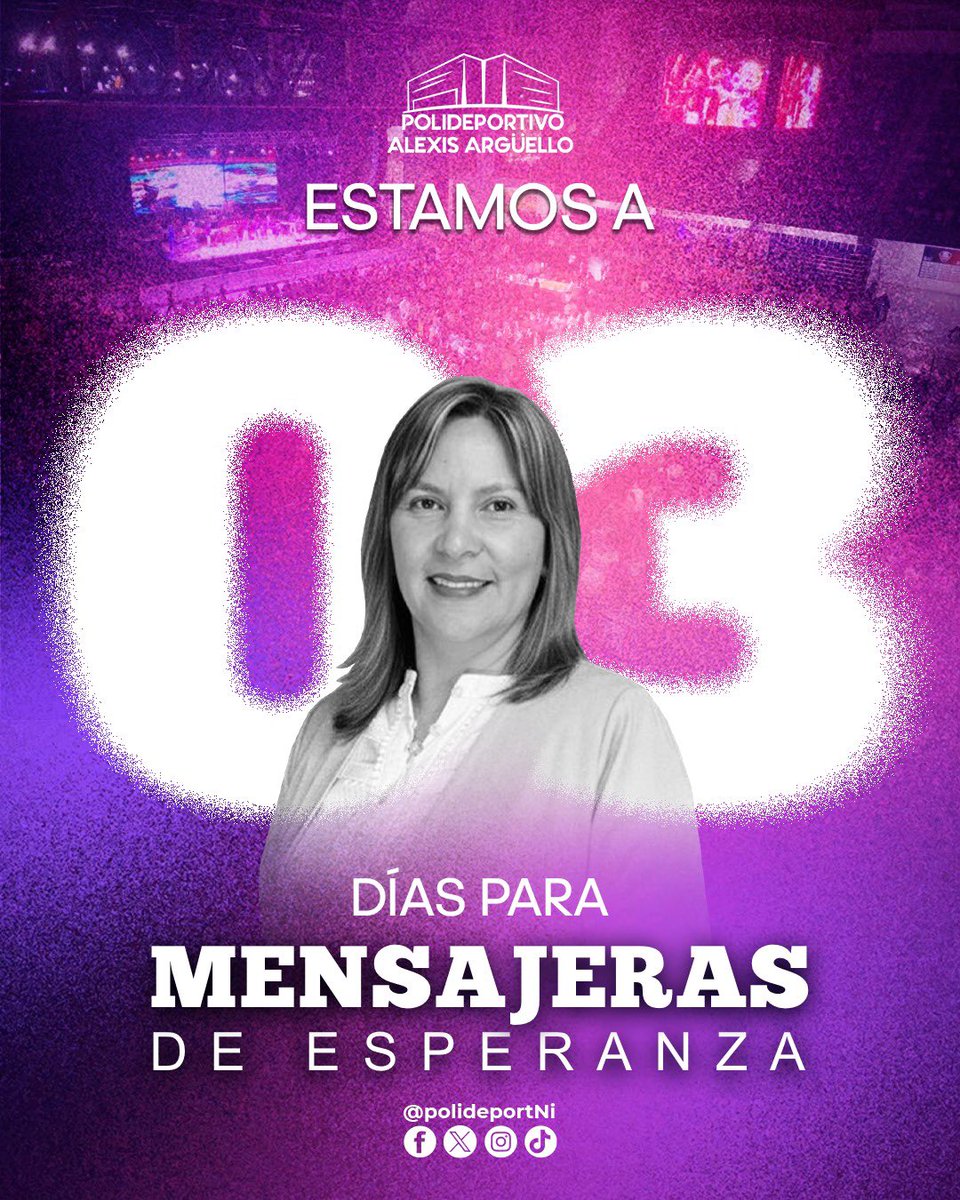 Estamos a 3 días para mensajeras de esperanza ✨ en #ElPoli🔥