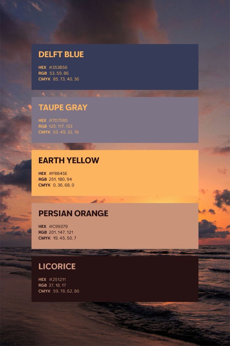 pbdesigntricks's tweet photo. Color palette https://t.co/hkOQOXOZAH