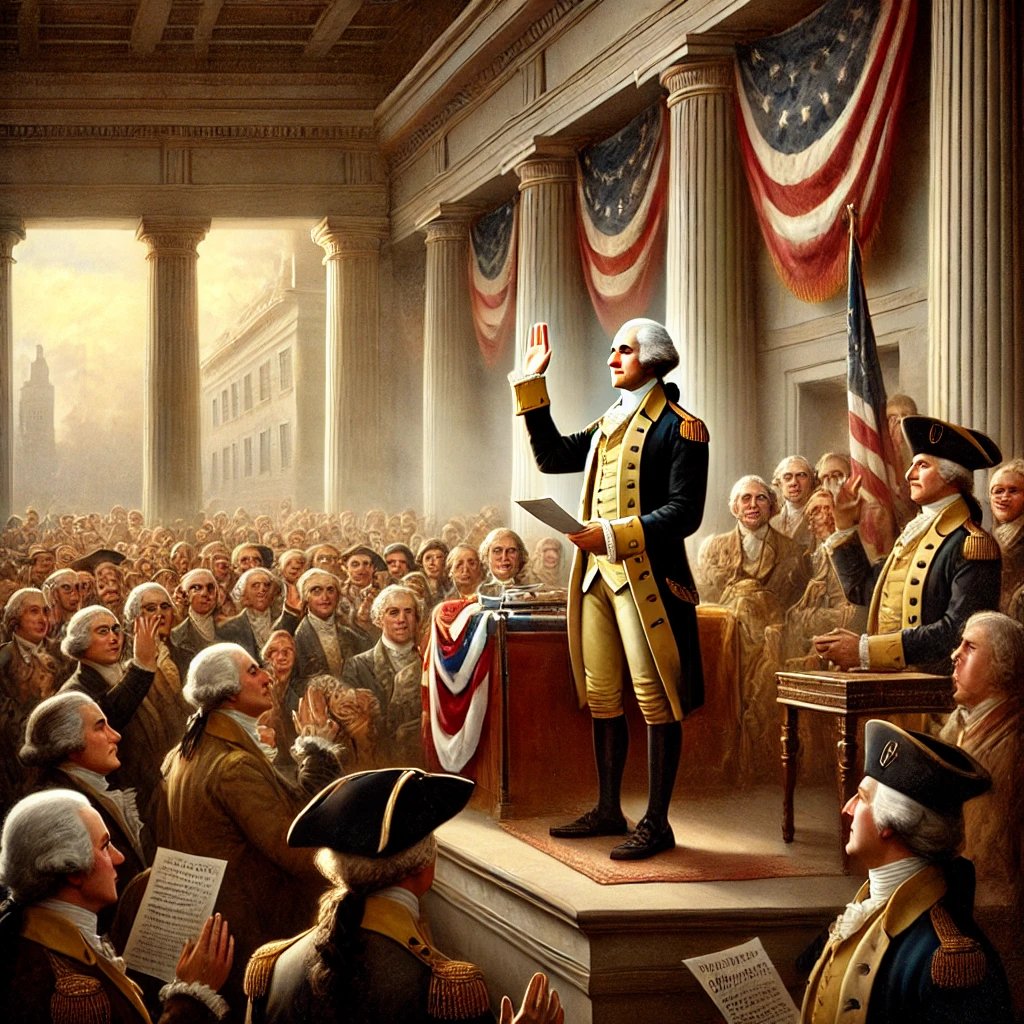 ElectionLabGame's tweet photo. #OTD Feb 4 1789 - George Washington is unanimously elected as the first President of the United States by the US Electoral College. 

Good Wednesday Morning! 

#election #uspresident #ElectoralCollege
#MakingSystemsVisible https://t.co/eLmewJS34w