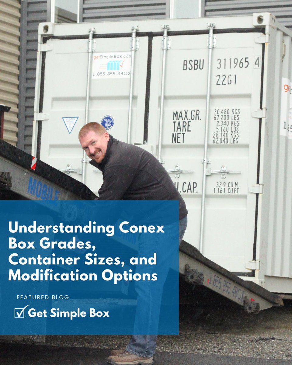 Not all conex boxes are the same, and choosing the wrong one can limit how you use it later ⚠️

Read the full guide here: 
getsimplebox.com/conex-box-grad…