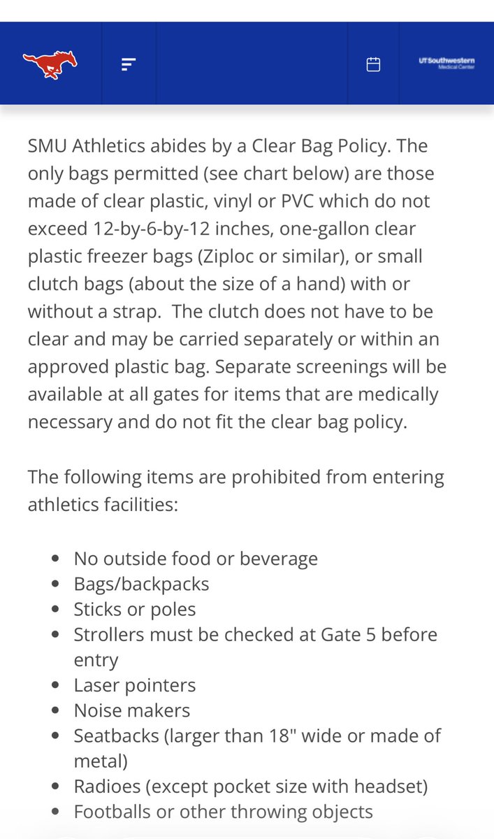 For anyone attending the #OpTic Major this weekend and wondering what the bag policy might be: