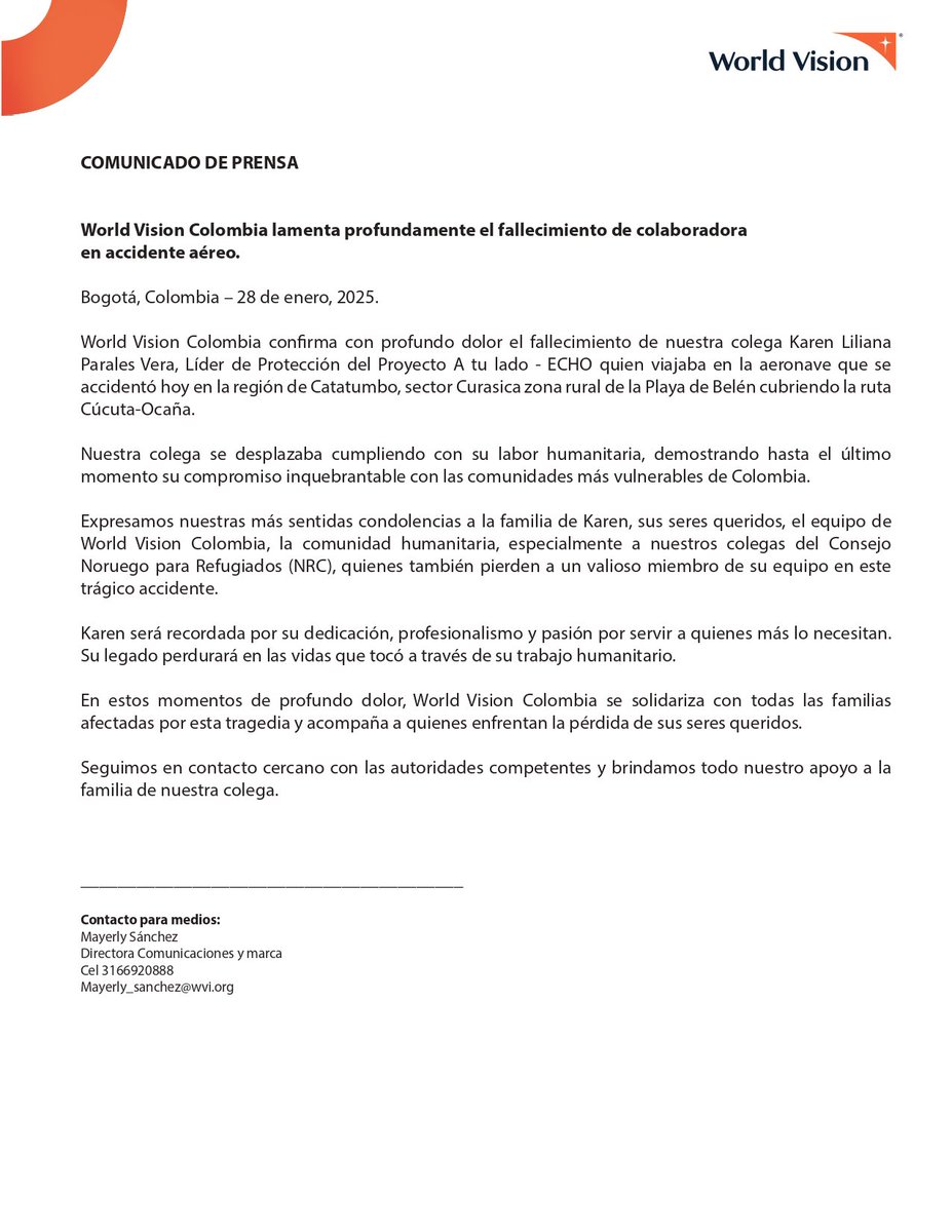 World Vision Colombia tweet media