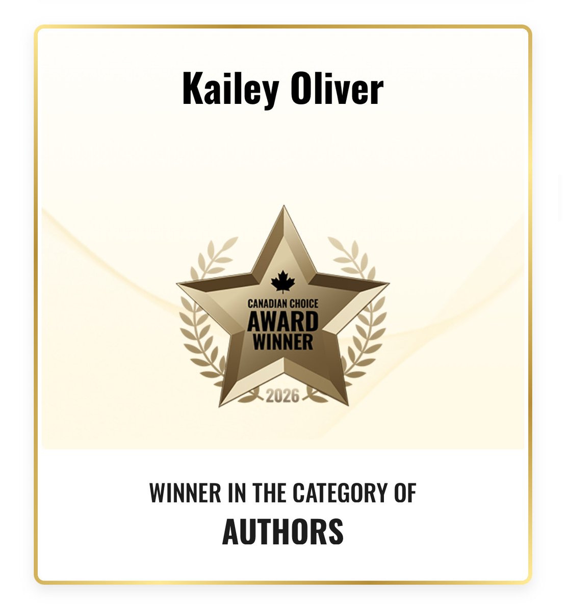 ViibeWiithM3's tweet photo. 🏆 Officially the 2026 Canadian Choice Award Winner – 🤩 in the category Authors! 😍 So grateful and excited to keep creating, inspiring and breaking boundaries with words! ✍️

#AuthorLife #Poetry #Canada https://t.co/tZTlwwzNfP