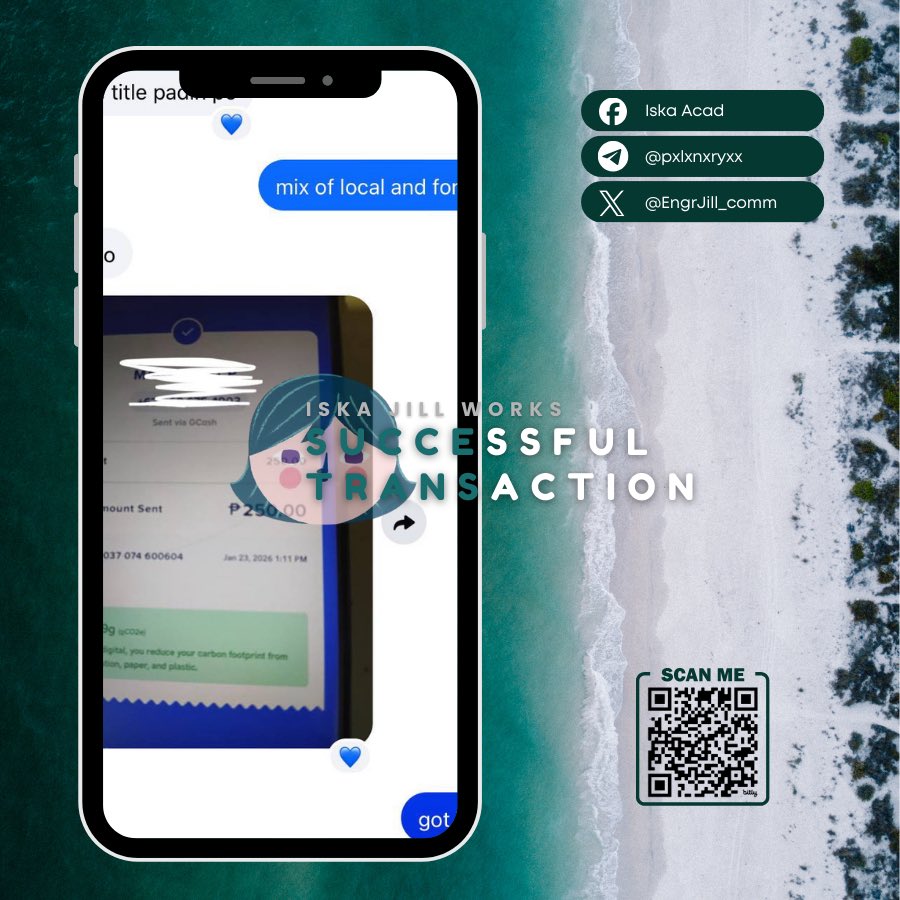 𝐓𝐡𝐚𝐧𝐤 𝐲𝐨𝐮 𝐟𝐨𝐫 𝐓𝐫𝐮𝐬𝐭𝐢𝐧𝐠 𝐄𝐧𝐠𝐫. 𝐈𝐬𝐤𝐚!

:782/n

Portfolio: bit.ly/EngrIskaJill-C…

Feel free to reach out through my socials below :

📍 𝐗 (𝐓𝐰𝐢𝐭𝐭𝐞𝐫):  <a href="/EngrJill_comm/">Jill Works Commissioner l Researcher</a>
📍 𝐓𝐞𝐥𝐞𝐠𝐫𝐚𝐦:  @pxlxnxrvx
📍 𝐅𝐚𝐜𝐞𝐛𝐨𝐨𝐤: Iska Acad

lf commissioner