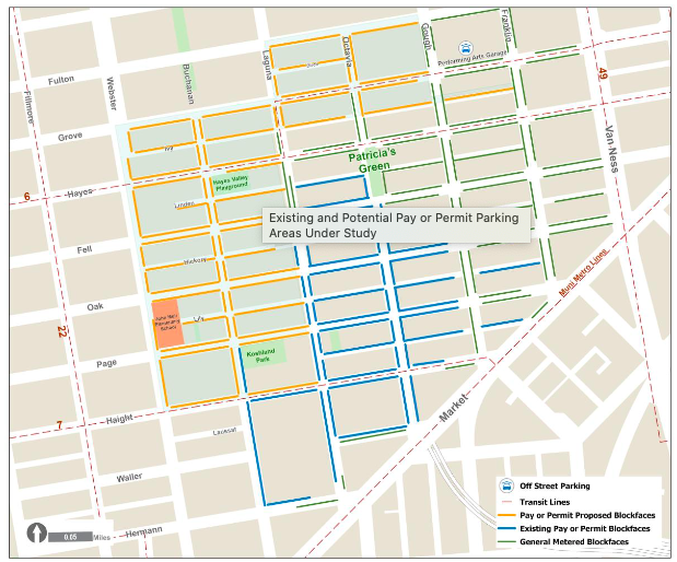 CivicCenter's tweet photo. The SFMTA is studying the expansion of Pay or Permit Parking to additional blocks of Hayes Valley and a portion of Civic Center.

https://t.co/WFZO7IIBM0 https://t.co/AR2jQz82zf