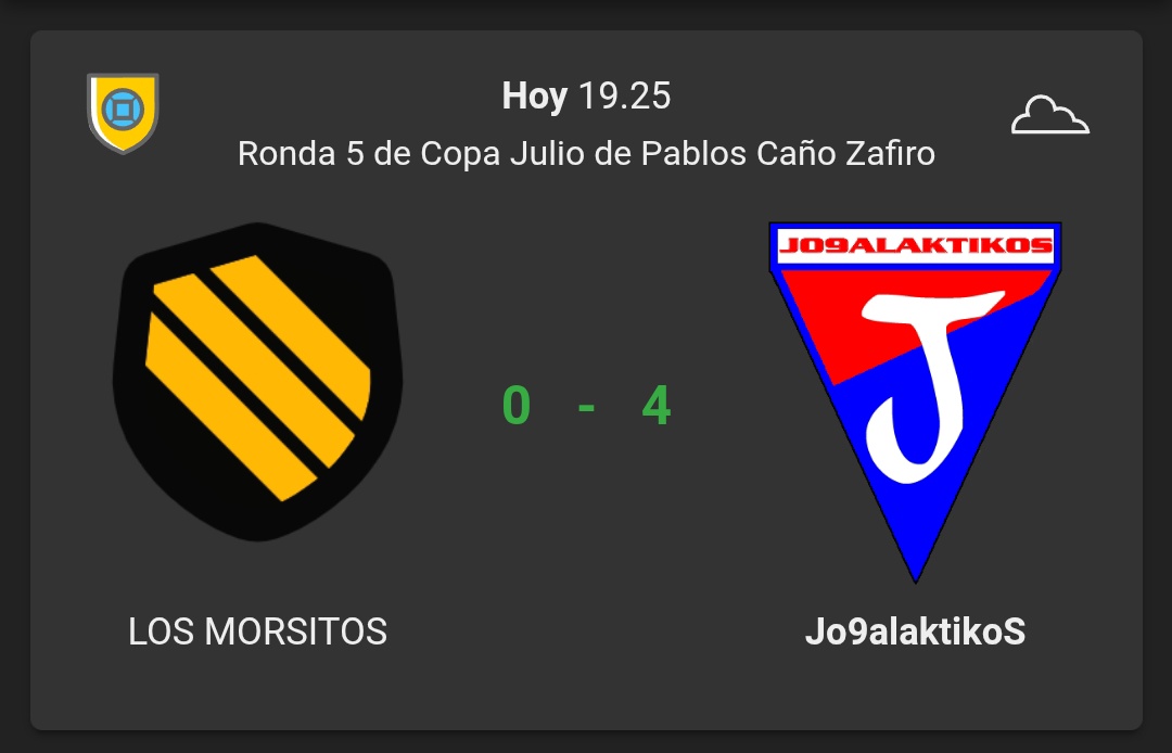 Cómodo triunfo para avanzar a ronda 6 de Copa Zafiro. Kartoikromo, JL Schele, Zavolskov y el debutante 9recu anotaron hoy.
#VamosJo9alaktikoS