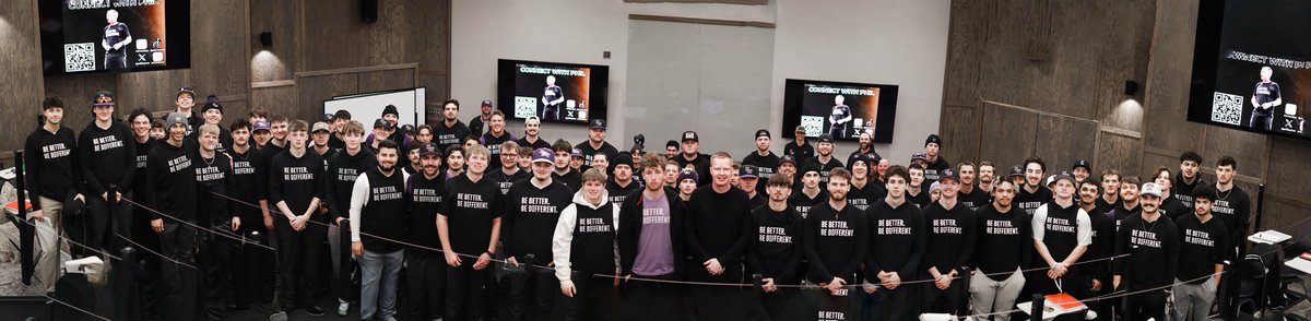 KWUBaseball's tweet photo. Just want to give a huge shoutout to alum @PhilBeckner for coming to speak to our team yesterday! Incredible talk and chance for our guys to learn from someone with an elite mindset. If you wear it, then you better be about it. 
@BeBetterBeDiff https://t.co/gWdqTgl5kK