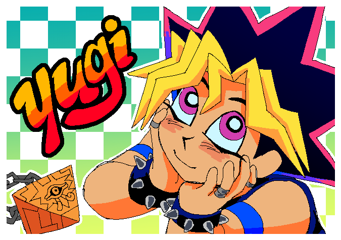 croissantism's tweet photo. my attempt at drawing yugi idk https://t.co/qzDGRd23gD